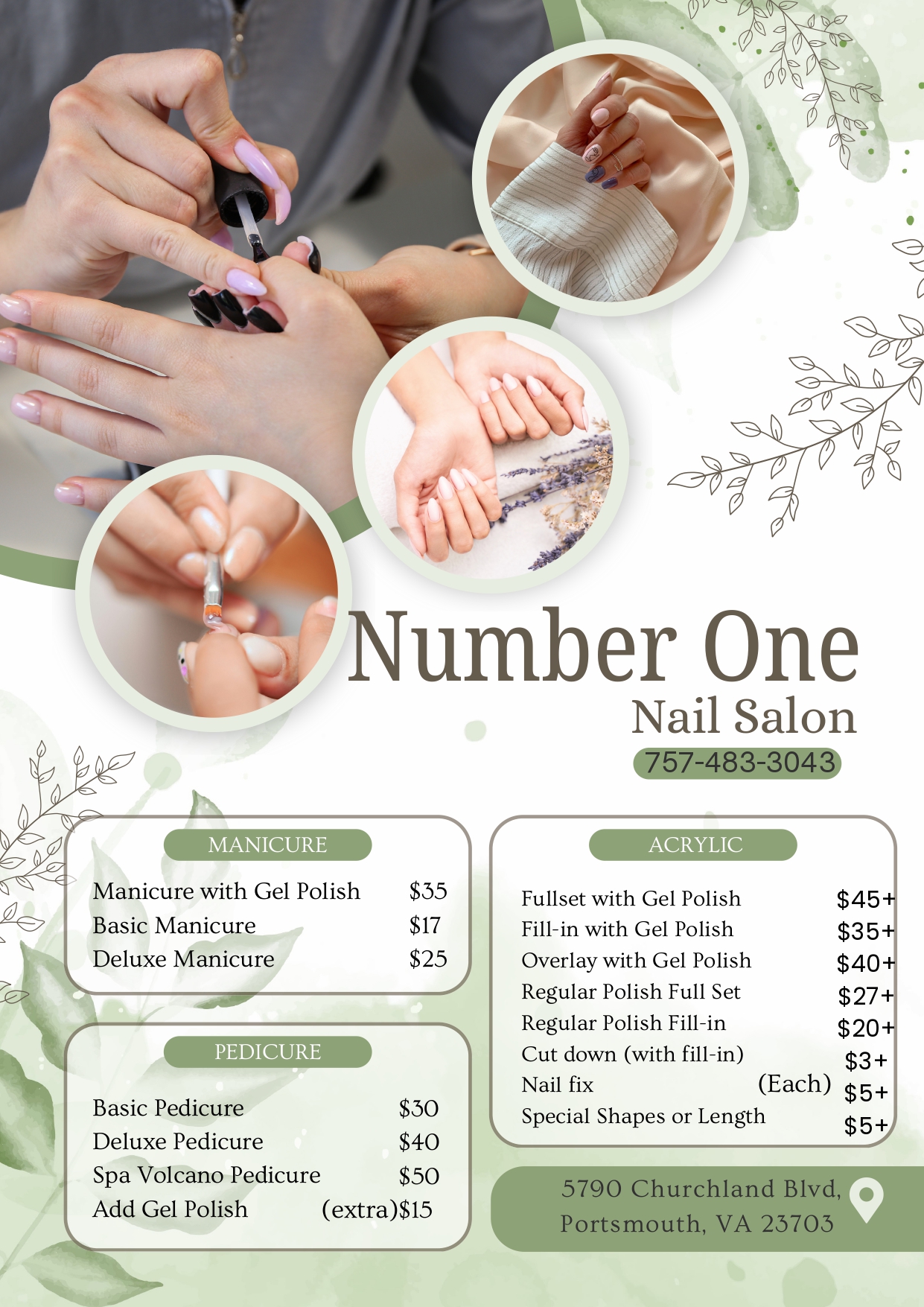 Beige Illustrative Flyer Nail Art Price List Flyer A4_page-0001